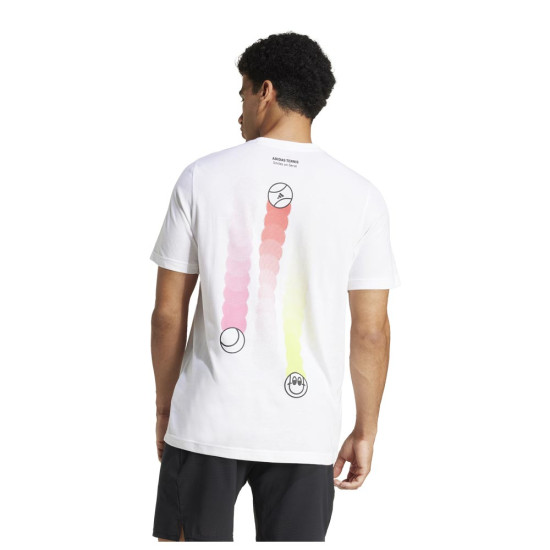 Adidas Ανδρική κοντομάνικη μπλούζα Tennis Happy 3 Balls Graphic Tee
